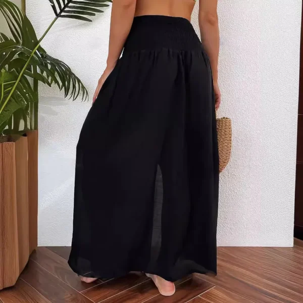 European American Style Beach Trench Side Slit Skirt Casual - Image 4