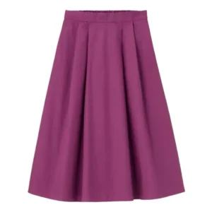 Spring Autumn High Waist Cotton Linen Skirt Women Office Wear