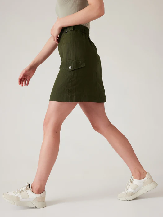 athleta linen skirts