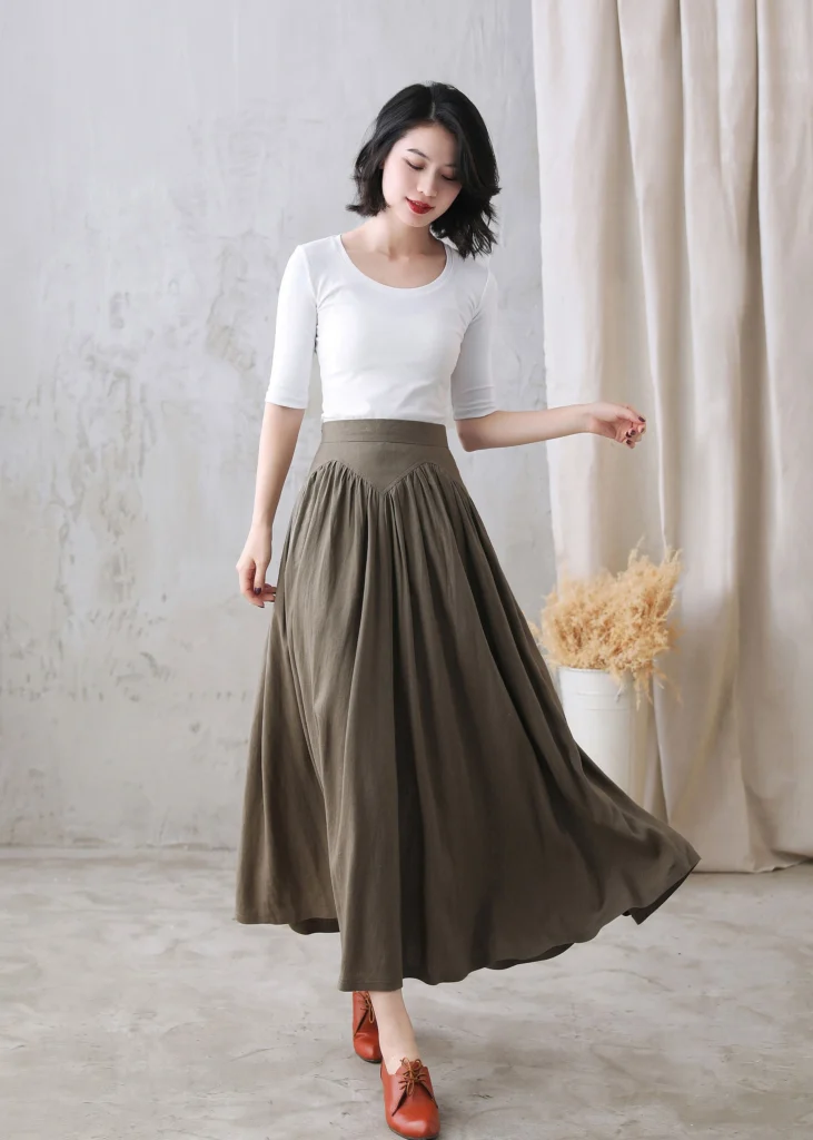 Best Colors for Long Maxi Linen Skirts